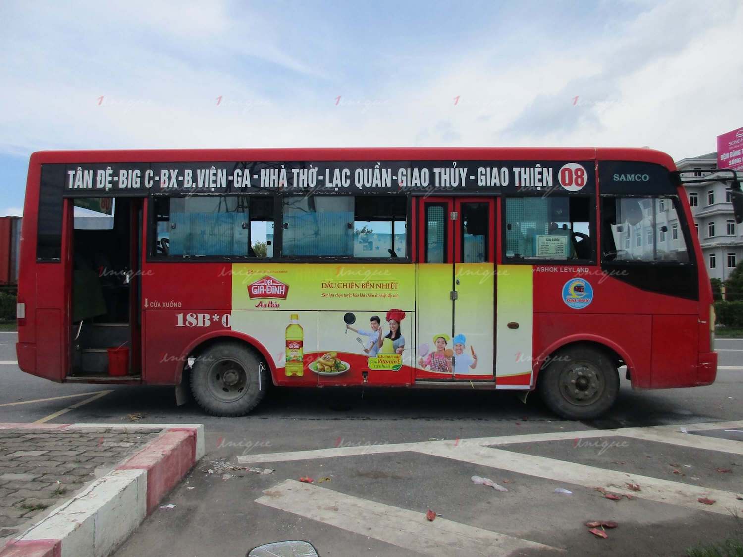 Quảng cáo trên xe buýt tại Nam Định
