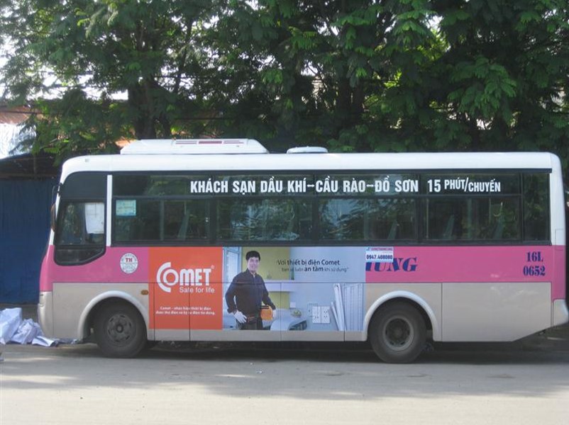 quảng cáo xe buýt tại hải phòng