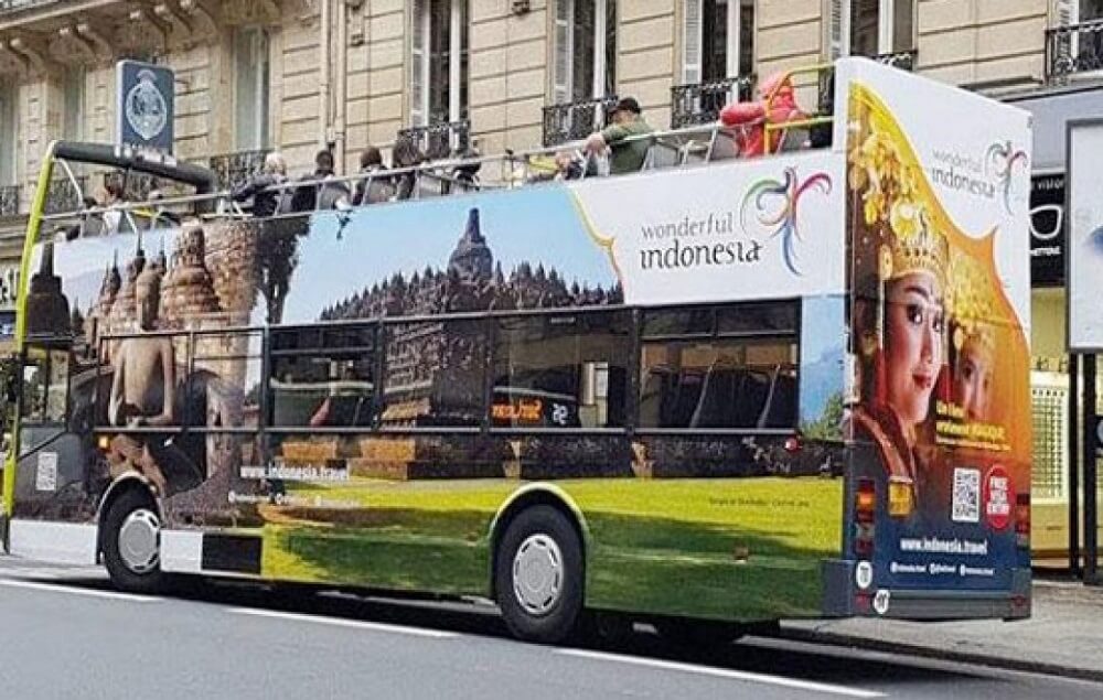 chiến dịch quảng cáo xe bus "Indonesia kỳ diệu"
