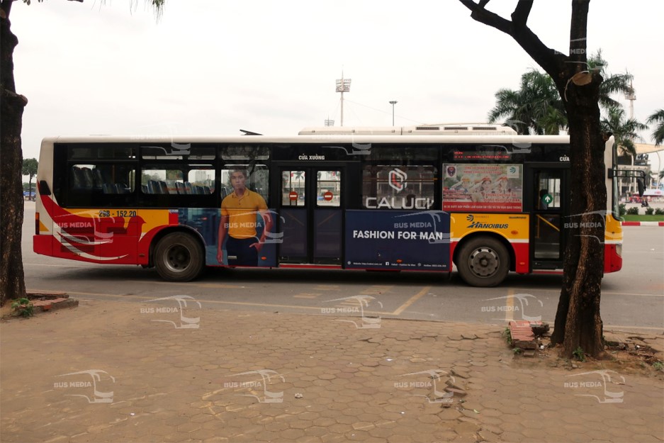 Quảng cáo xe buýt cho Caluci