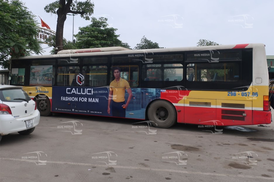 Quảng cáo xe buýt cho Caluci