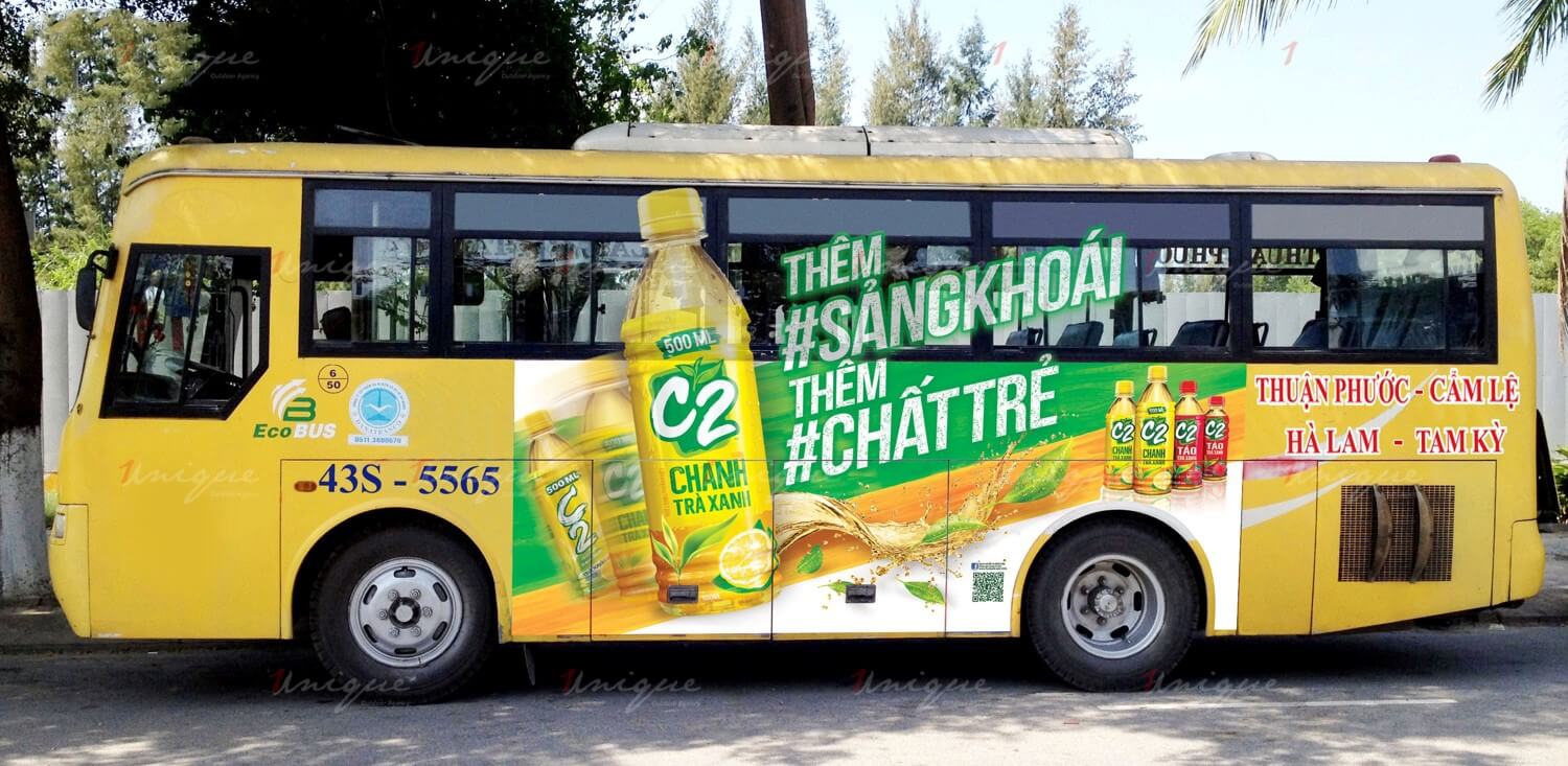quảng cáo xe buýt diecut tại đà nẵng