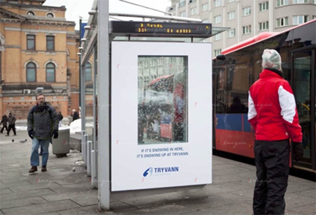 Chiến dịch quảng cáo nhà chờ xe buýt của Tryvann
