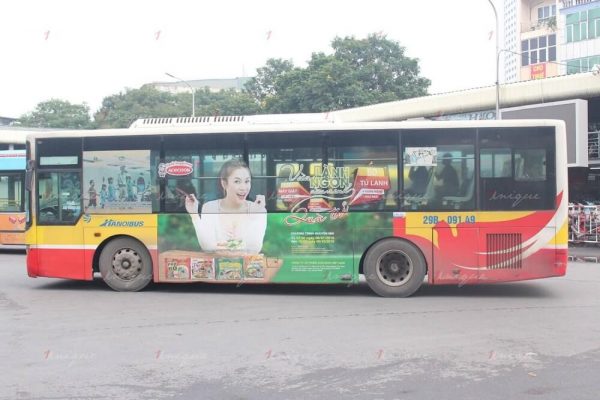 quảng cáo xe bus cho các siêu thị