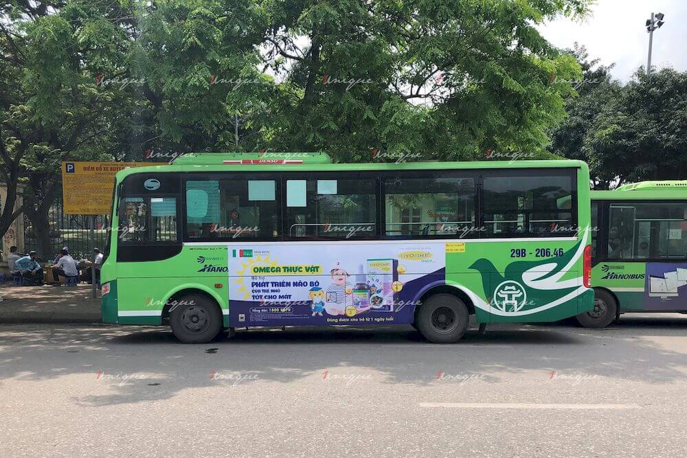 quảng cáo xe bus cho các hãng dược phẩm