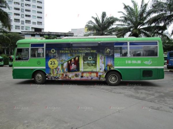 quảng cáo xe bus cho ngành bất động sản