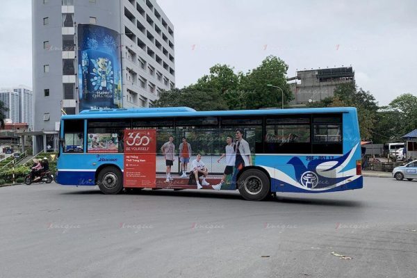 Thương hiệu thời trang cho phái mạnh 360 Boutique với chiến dịch quảng cáo trên xe bus tại Hà Nội 