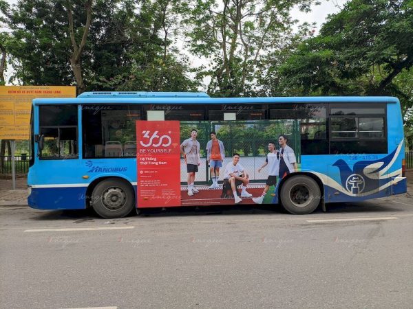 Thương hiệu thời trang cho phái mạnh 360 Boutique với chiến dịch quảng cáo trên xe bus tại Hà Nội 