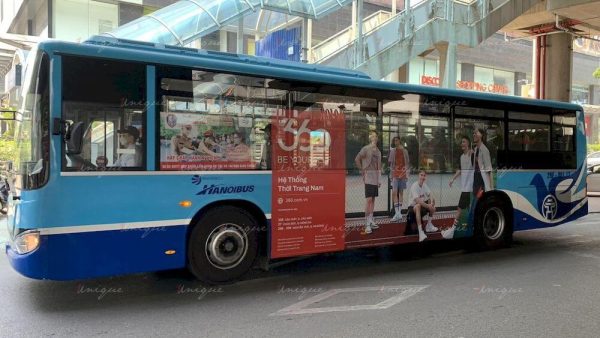 Thương hiệu thời trang cho phái mạnh 360 Boutique với chiến dịch quảng cáo trên xe bus tại Hà Nội 