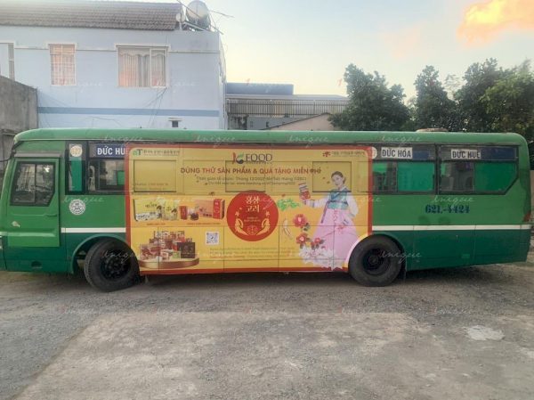 Chiến dịch quảng cáo xe bus quảng bá Nhân sâm Hàn Quốc tại Hồ Chí Minh