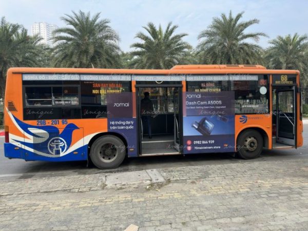 Thương hiệu Camera 70mai phủ sóng Hà Nội với chiến dịch quảng cáo xe bus quy mô lớn