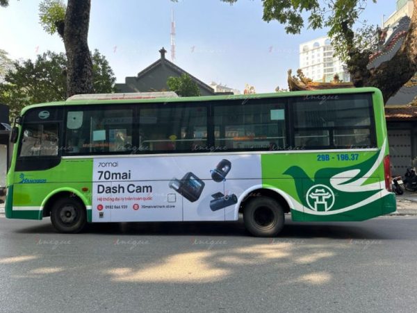 Thương hiệu Camera 70mai phủ sóng Hà Nội với chiến dịch quảng cáo xe bus quy mô lớn