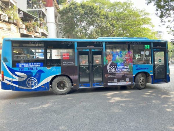 ACCA Virtual Finhack 2023 với chiến dịch quảng cáo xe bus tại Hà Nội